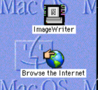 Corrupted rainbow pixels behind desktop icon labels at 32bpp